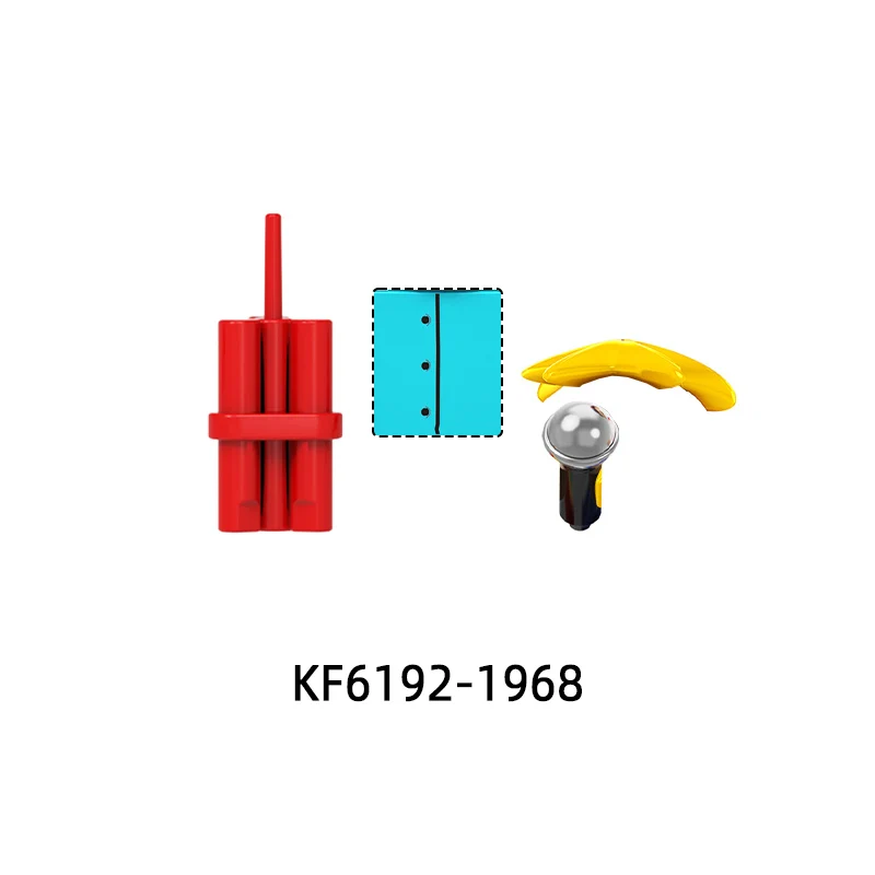 A bomba microfone garrafa vara figuras de ação armas calças peças de cabelo modelo blocos moc tijolos conjunto presentes brinquedos kf6192