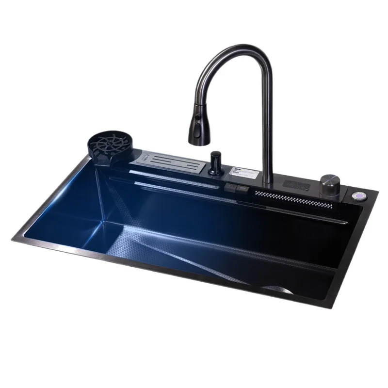 

Многофункциональный нано-овощной умывальник из нержавеющей стали с цифровым дисплеем и одной канавкой