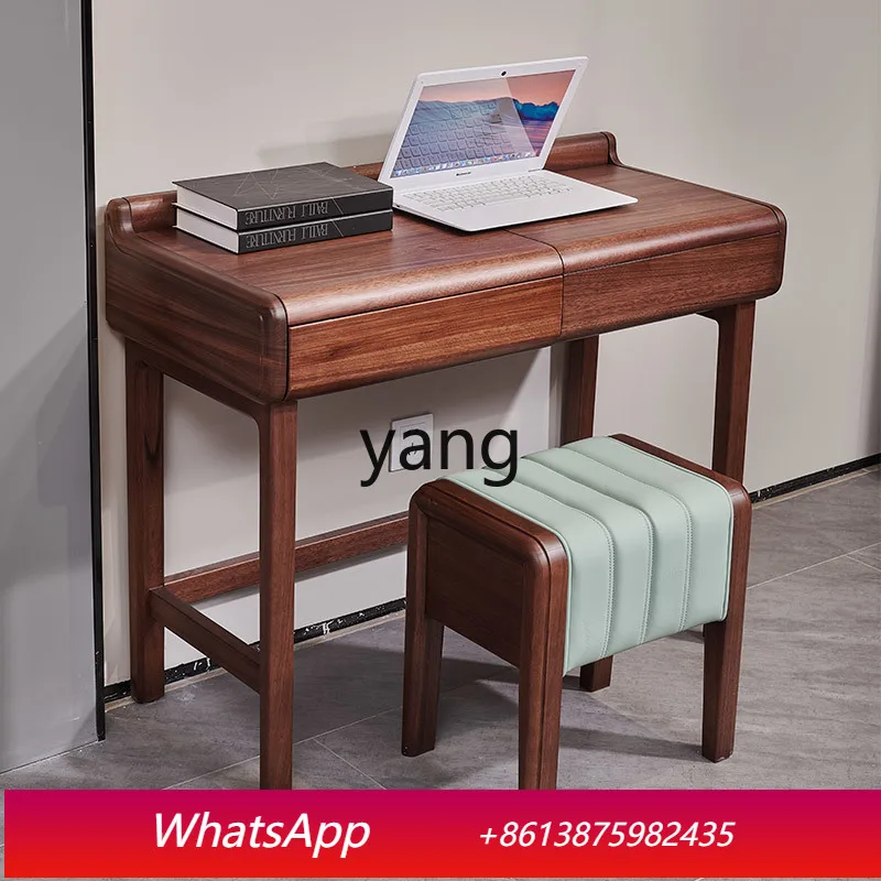 MM Italian light luxury dresser bedroom retractable size apartment storage clamshell dressing table