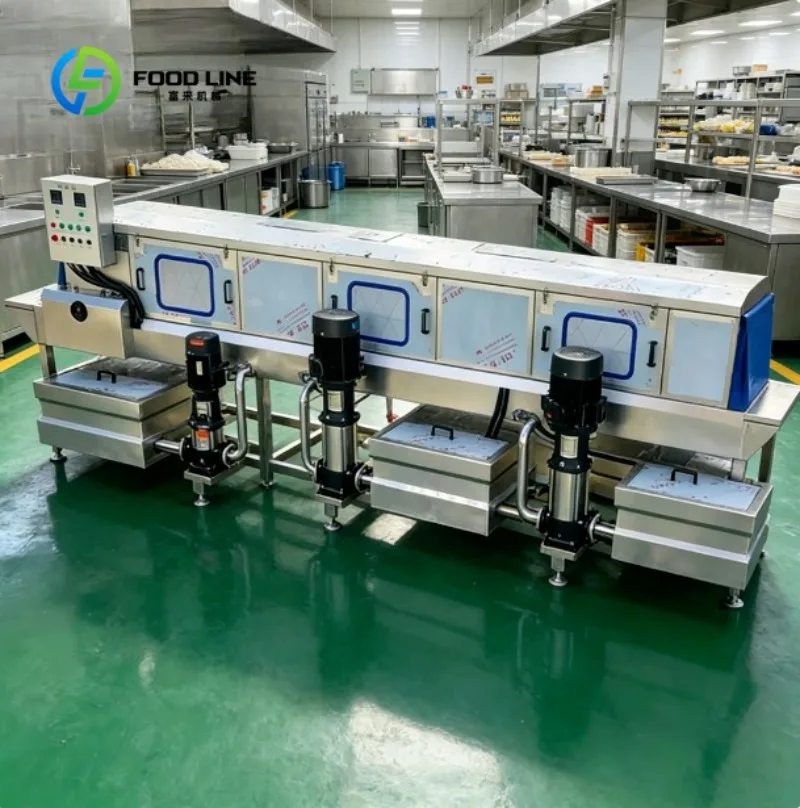 Automatic Crate Washing Machine Commercial Basket Cleaner for Fruits Vegetables Farm Processing