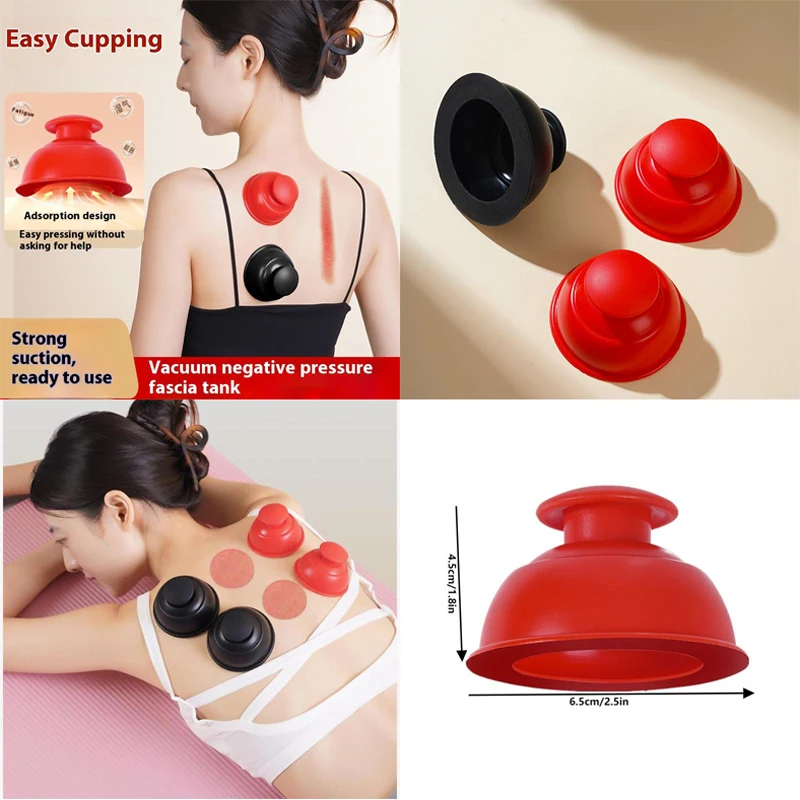 

Silicone Vacuum Cupping Therapy Suction Cup Anti-Cellulite Body Massage Tool Face Slimming Jar Masajeador Ventosas