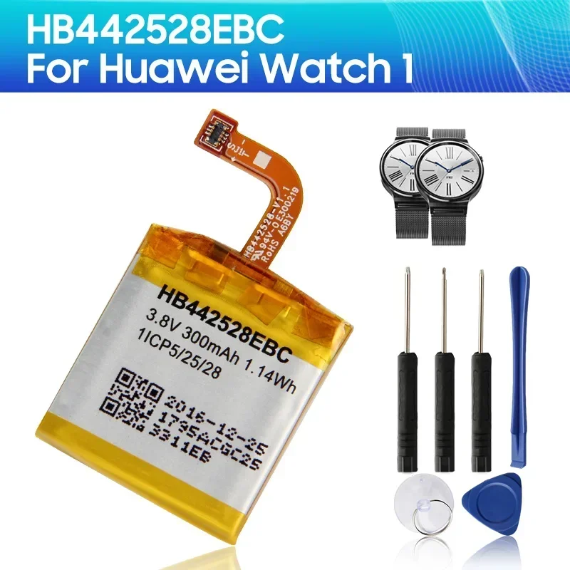 

Replacement Battery HB442528EBC For Huawei Watch 1 Watch1 300mAh High Quality Batteries With Tool