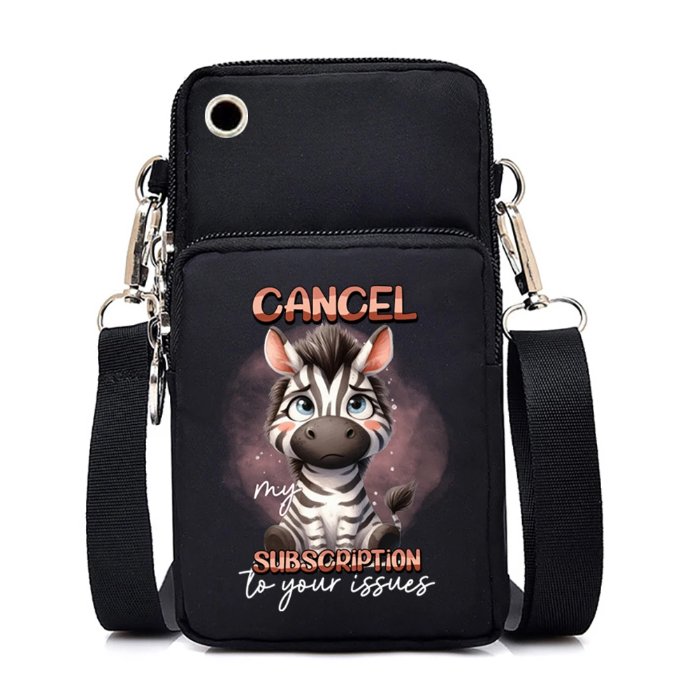 Small Shoulder Bags Cute Owl Cat Rat and Sloth Women Mobile Phone Bag Cartoon Animal Lover Messenger Purse Handbag CrossBody Bag