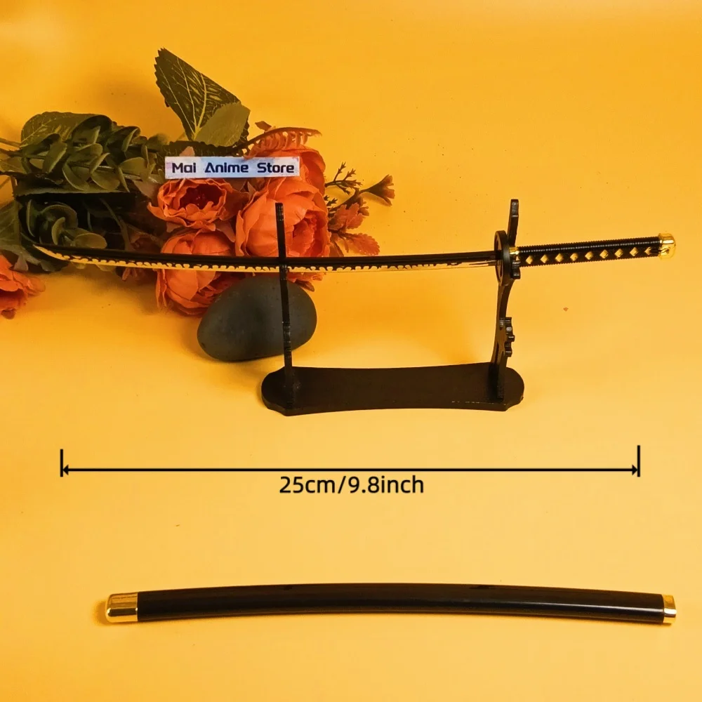 8.6인치 히무라 켄신 카타나 블레이드 장난감 애니메이션 루로니 켄신 코스프레 검 사무라이 진짜 카타나 닌자 나이프 무딘 장난감 선물