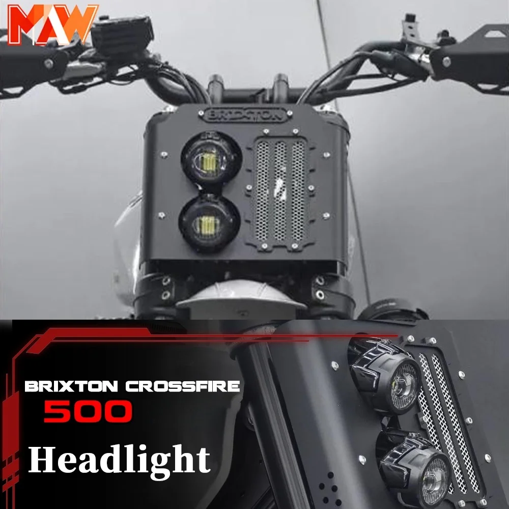 FOR BRIXTON CROSSFIRE 500 headlight assembly LED lens high and low beam headlights 500 BRIXTON CROSSFIRE GK500