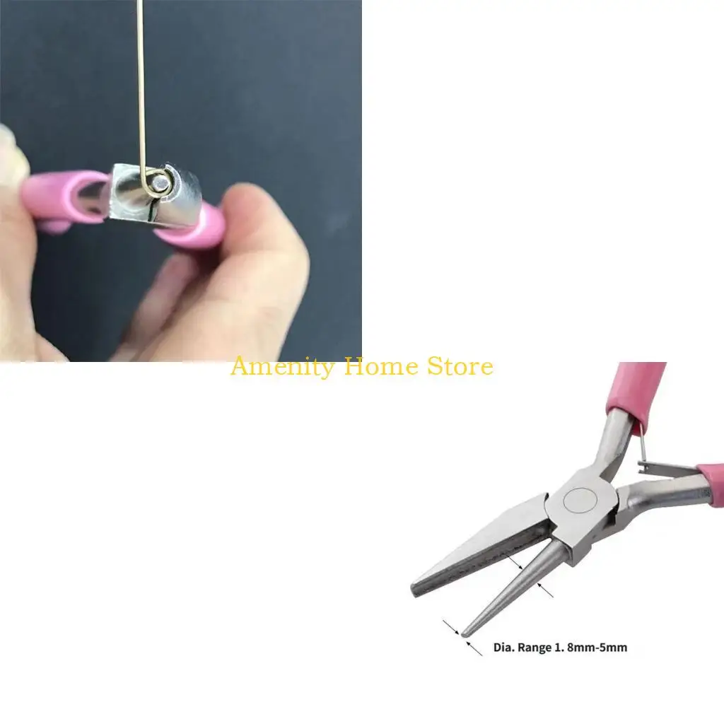 F26C 2Pcs Compact Wire Winding Pliers With Ergonomic Handle For Jewelry Detailed Work