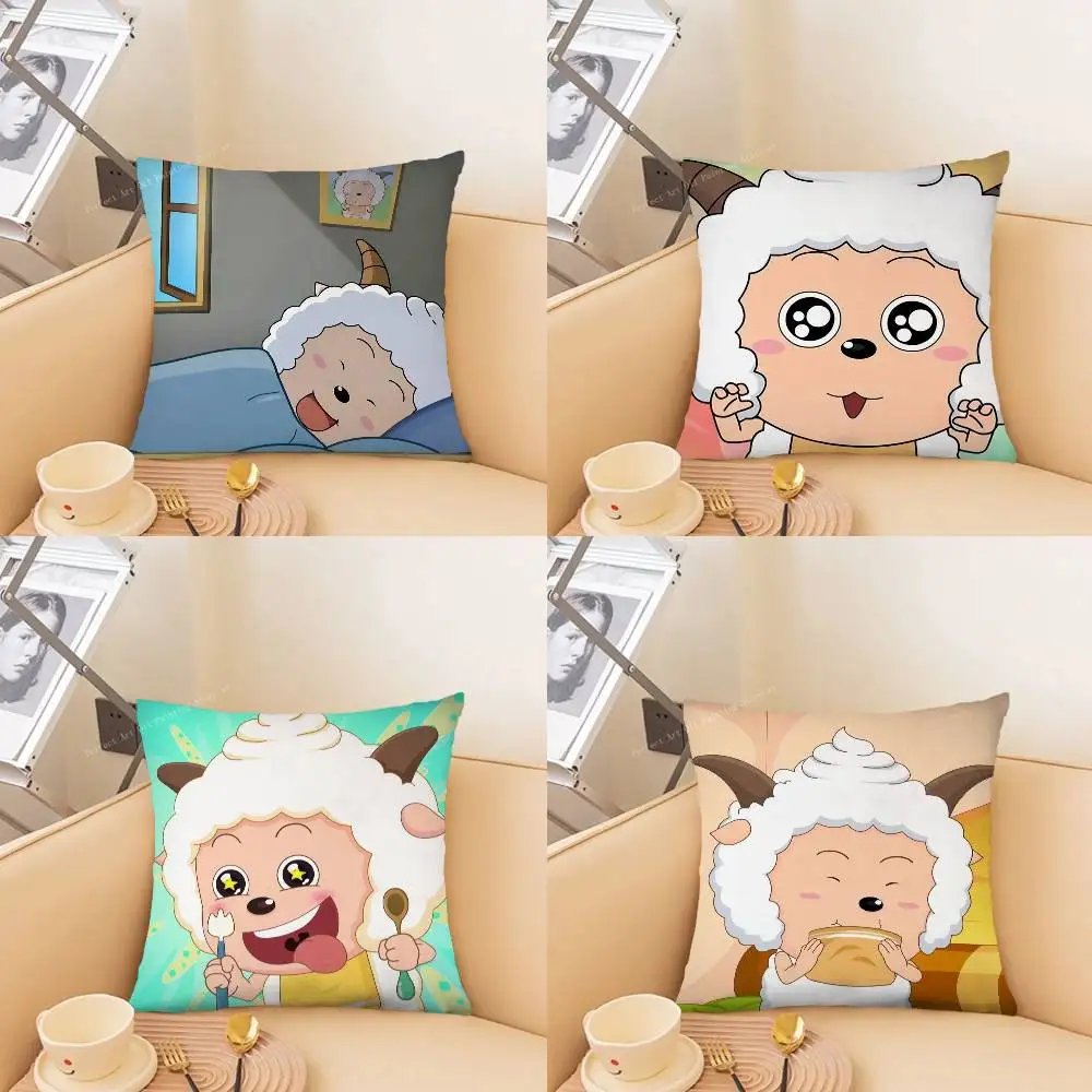 Weslie Cartoon Anime Pillow Case Fashion Square Pillowcase Bedroom Sofa Room Ins Decoration Leisure