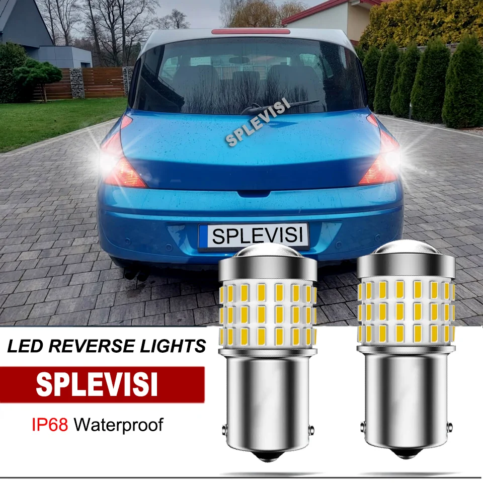 

2x 1156 BA15S LED Backup Reverse Lights IP68 Aluminum DC 12V Upgrade Set For Renault Avantime Alaskan Clio Grand Scenic Kangoo