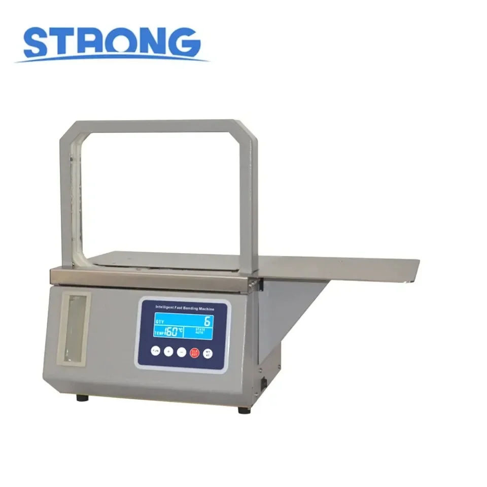 

Automatic Hot melt OPP tape Banding Machine Supermarket vegetable Strapping machine Fast binding machine