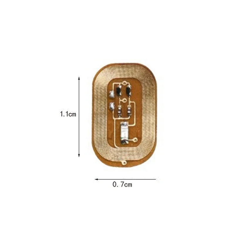 ABUU-25Pcs NFC فلاش مسمار ملصق LED رقاقة عارية ذكي مضيئة مسمار مصباح مسمار ملصق تعزيز ، الضوء الأبيض