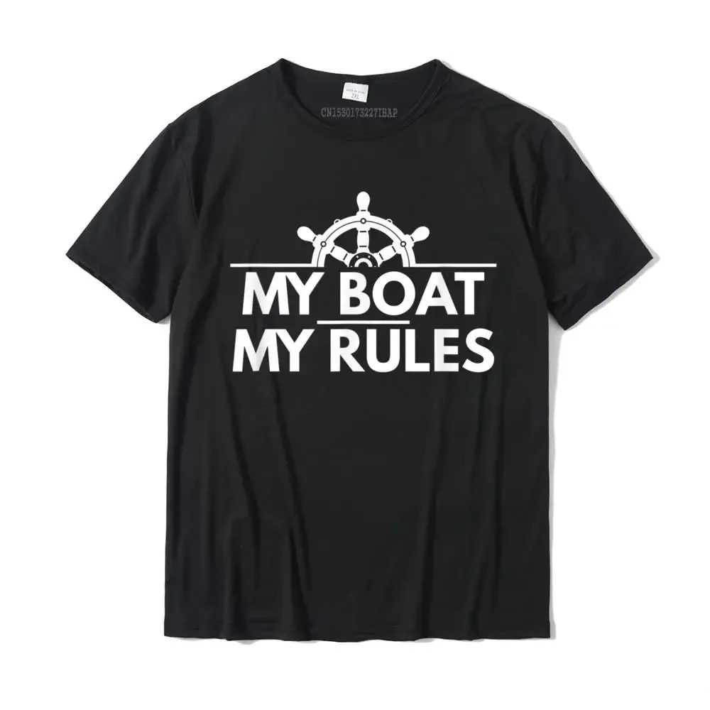 

Забавная футболка My Boat My Rules с капитаном, подарок, мужские футболки, обычные топы, футболки, рождественские популярные европейские хлопковые футболки