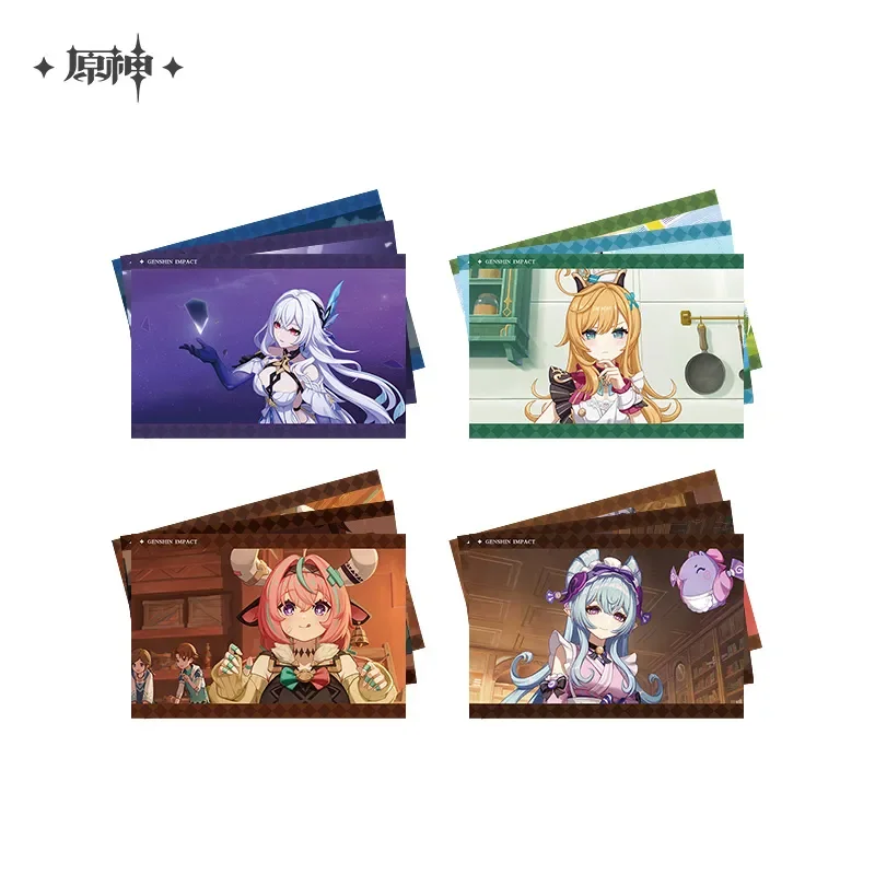 Sunsyea Genshin Impact officiel Merch miHoYo Original authentique PV série porte-clés cartes badges Mizuki Skirk Escoffier Varesa