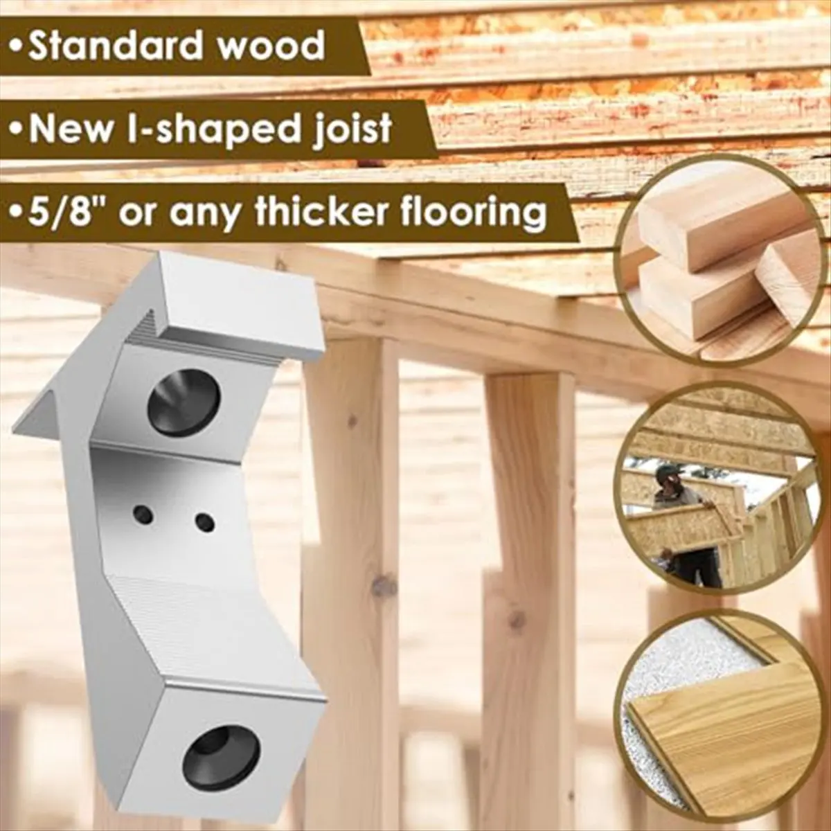【Clearance Sale】30Pcs Squeaky Floor Repair Kit, Alloy Eliminate Floor Squeak Screws Kit Space Fixer Set for 5/8Inch and Thicker