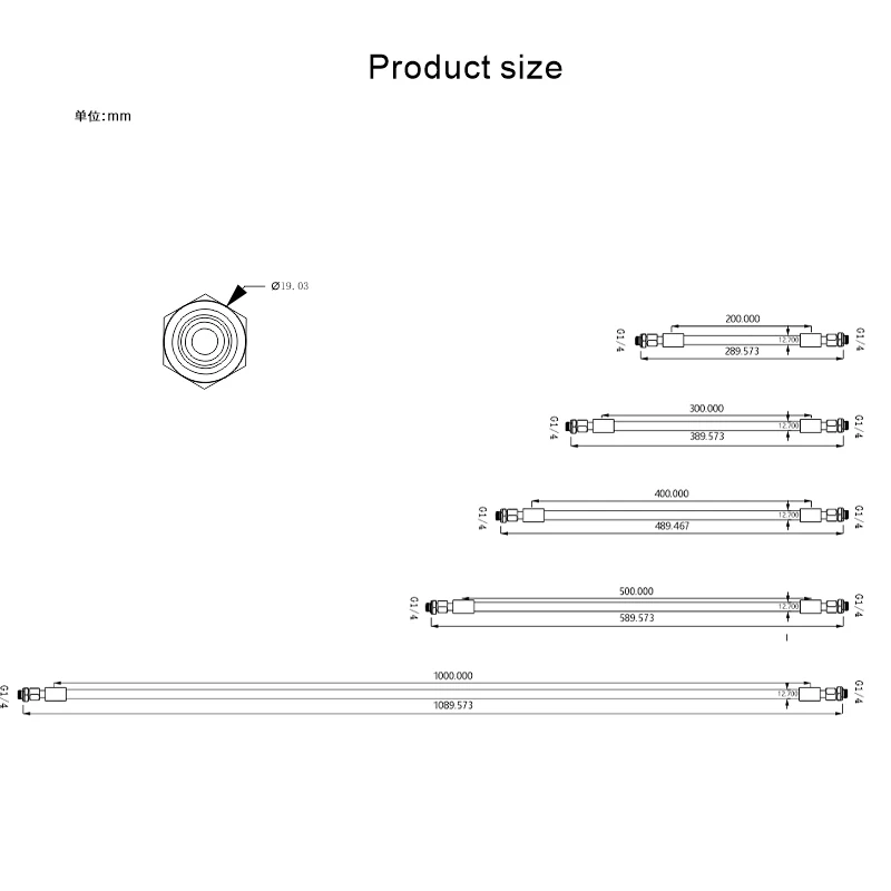 Złączka Bykski + Miękki Wąż Obrotowy Parker 801 Wysokociśnieniowy PC Chłodzenie Wodne do Górnictwa B-FRD-SRPK801-4-X — zdjęcie produktu 5