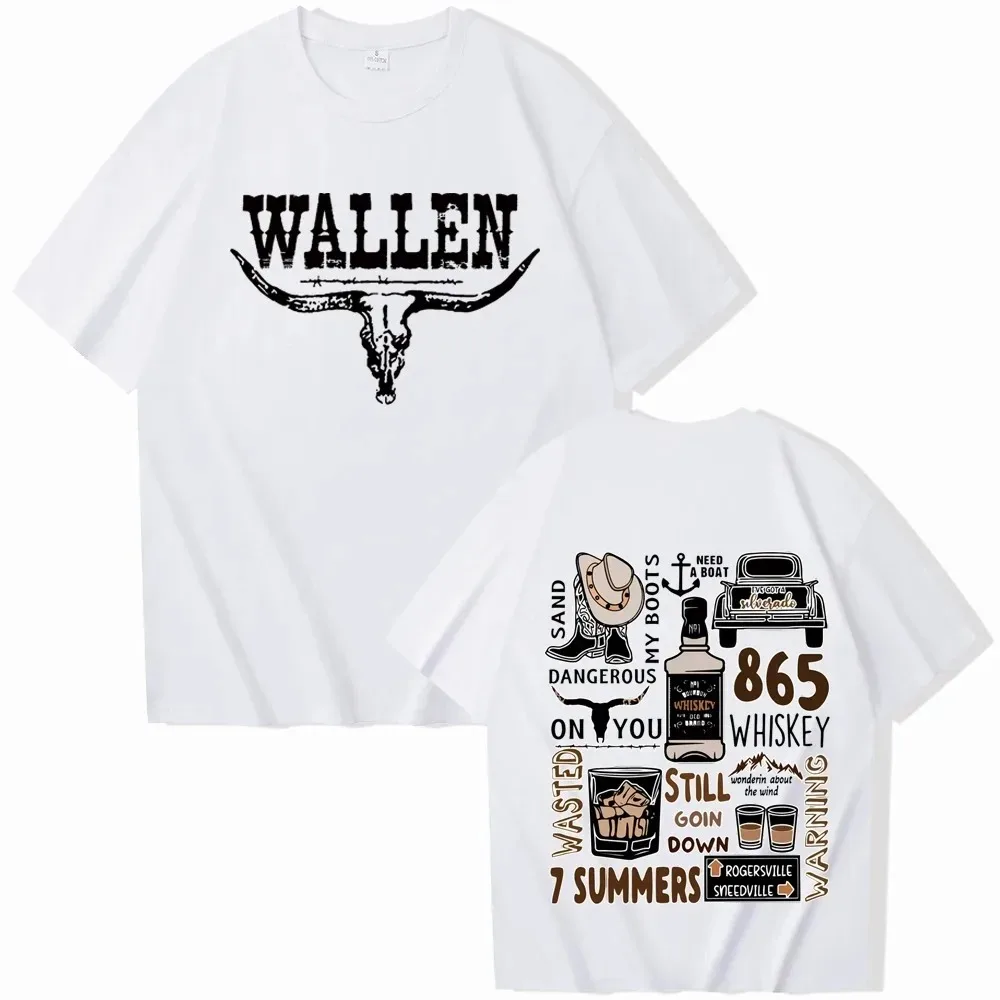 Streetwear Morgan Wallen Western Country Music T-Shirts Unisex Harajuku O-Neck Short Sleeve Shirts Fans Gift Tees Tops