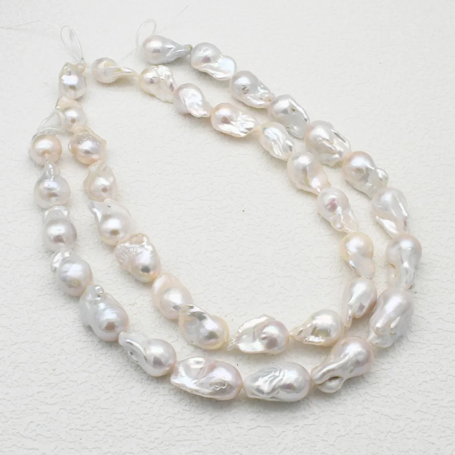 1strand Grade AAA Natural Freshwater Barque Shape Pearl Beads For Necklace Making