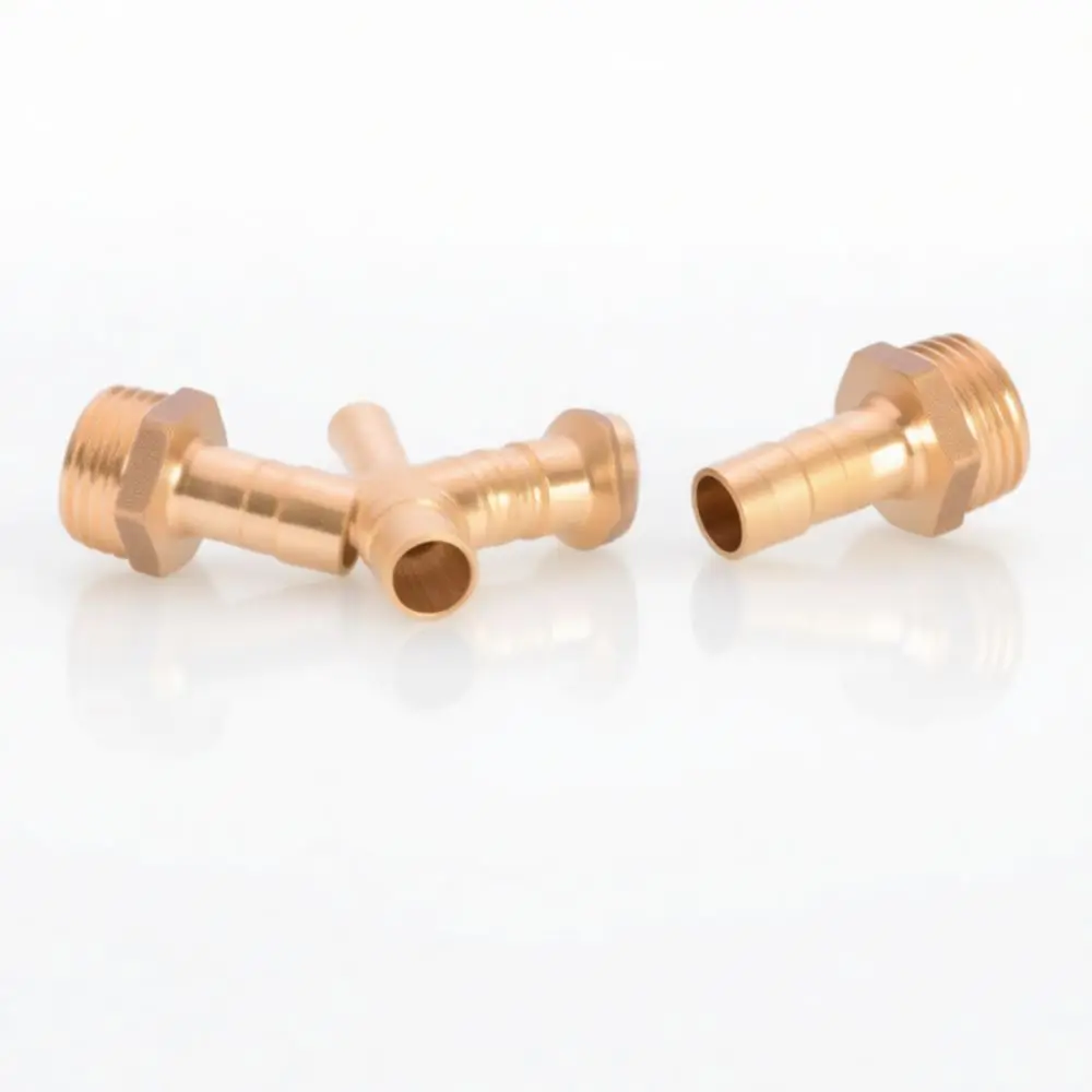 Brass Gas Connector Pagoda Barb Adapter For Natural Gas Pipe Fitting Hardware Plumbing System Installation