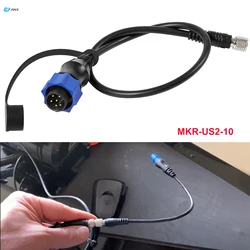 MKR-US2-10 Universal Sonar 2 Adaptor Cable for Lowrance Fish Finder US2 Sonar Transducer on Minn Kota Trolling Motor for 1852060