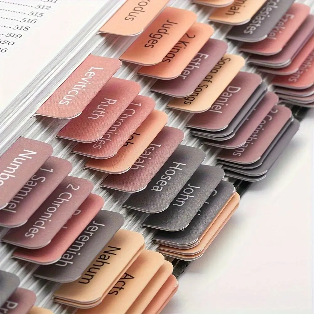 5 Sheet/Set Creative Bible Index Tabs Simple Morandi Color Sticky Notes Waterproof Self Adhesive Index Memo Pads
