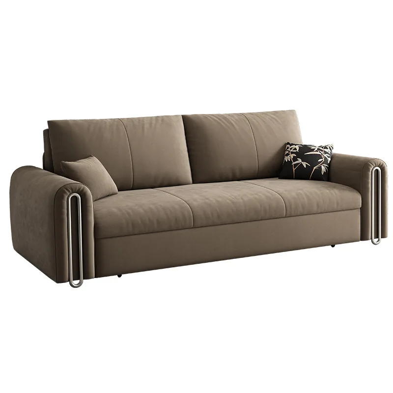 2-In-1 fabric folding sofa bed with storage Cross-border Middle East