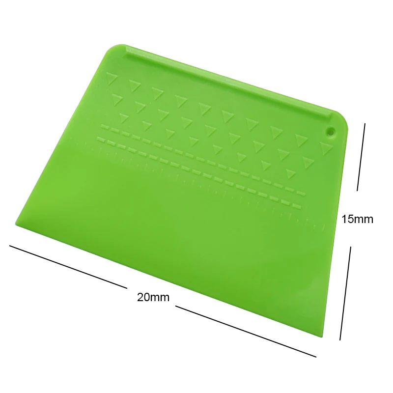 Grattoir en plastique pour fenêtre, outil de nettoyage, 15x20cm, Film mural, tissu, cuisson, pâte coupée, peinture, outils de grattage, 5 pièces