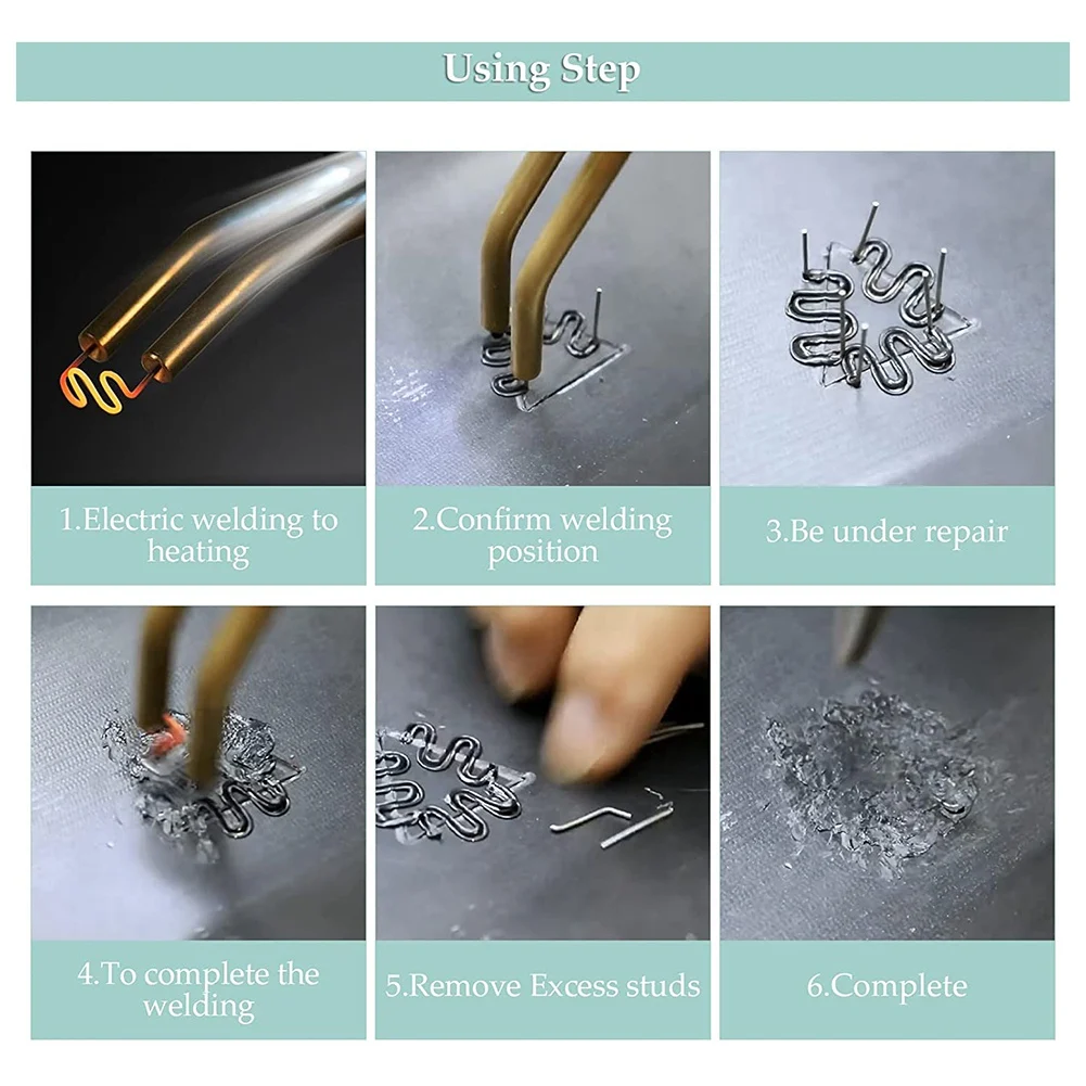 2000 PCS Plastic Welding Hot Staples 0.8mm 0.6mm Plastic Welder Staples Wave Shape Repair Kit for Plastic Welder Machine