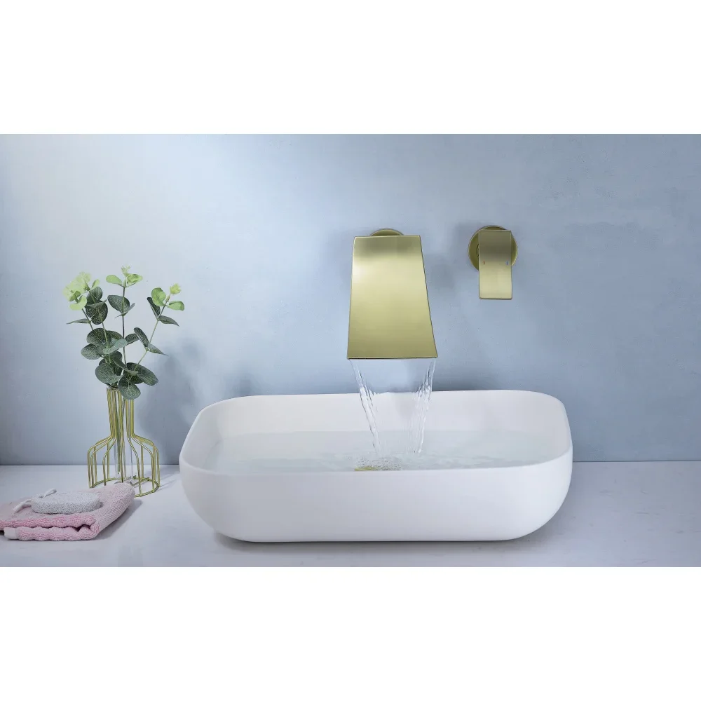 Wall Mount Widespread Bathroom Faucet