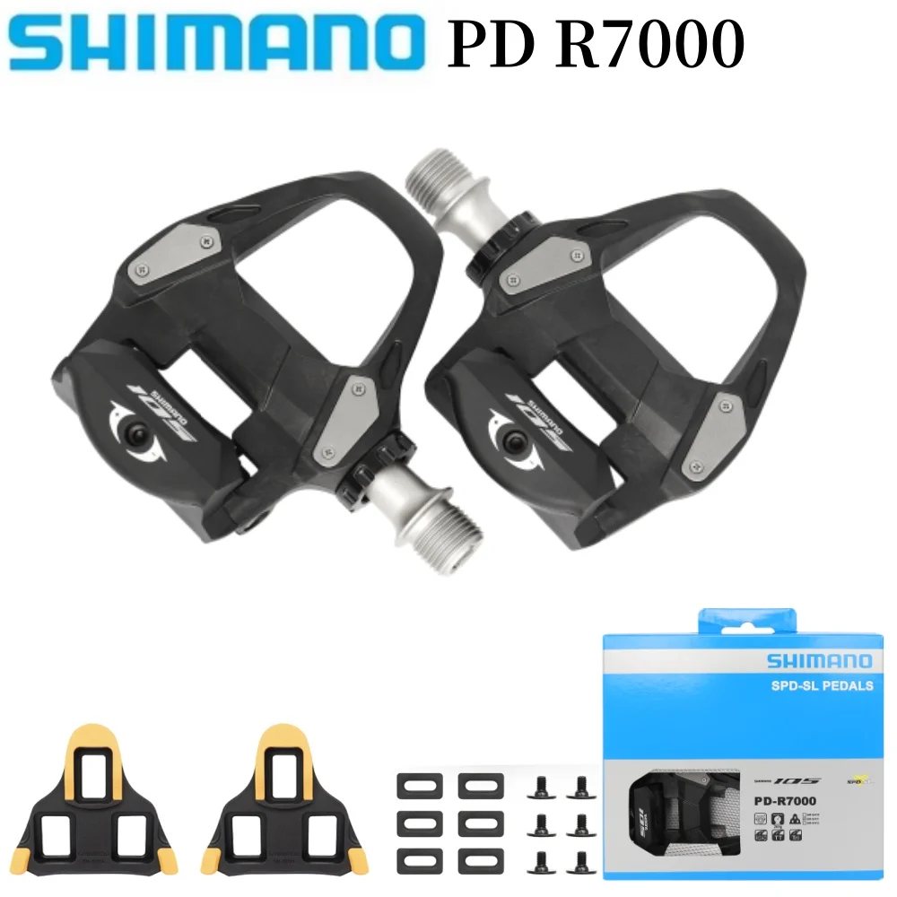 

SHIMANO 105 PD R7000 Road Bike Pedal Carbon Self-Locking Pedals With SH11 Cleats SPD-SL R540 Bicycle Part Pedals ﻿