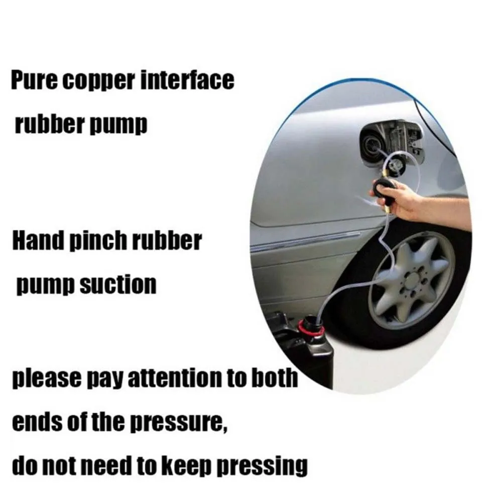 

Siphon Hand Pump Black Manual Travel Emergency Liquid Transfer Petrol Resistant Copper Interface Lightweight Portable Convenient