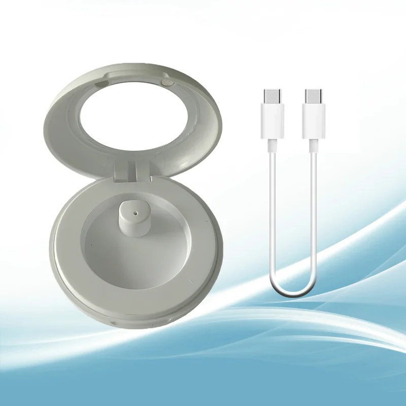 

Легкий и портативный белый магнитный чехол для зарядки смарт-кольца из АБС-пластика и кабель USB-C для смарт-кольца ((беспроводная поддержка Didn't)