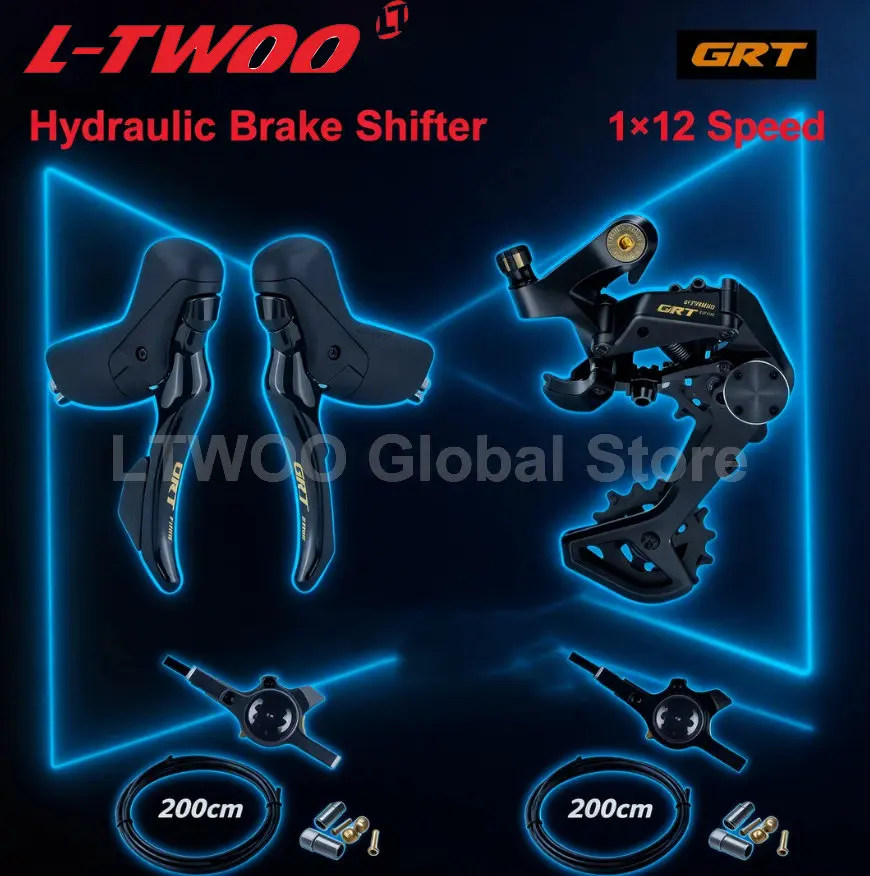 

LTWOO GRT 1x12speed road Groupest/ Hydraulic Disc Brake Groupest L/R Shift Lever+R Derailleur+F/R Brake caliper