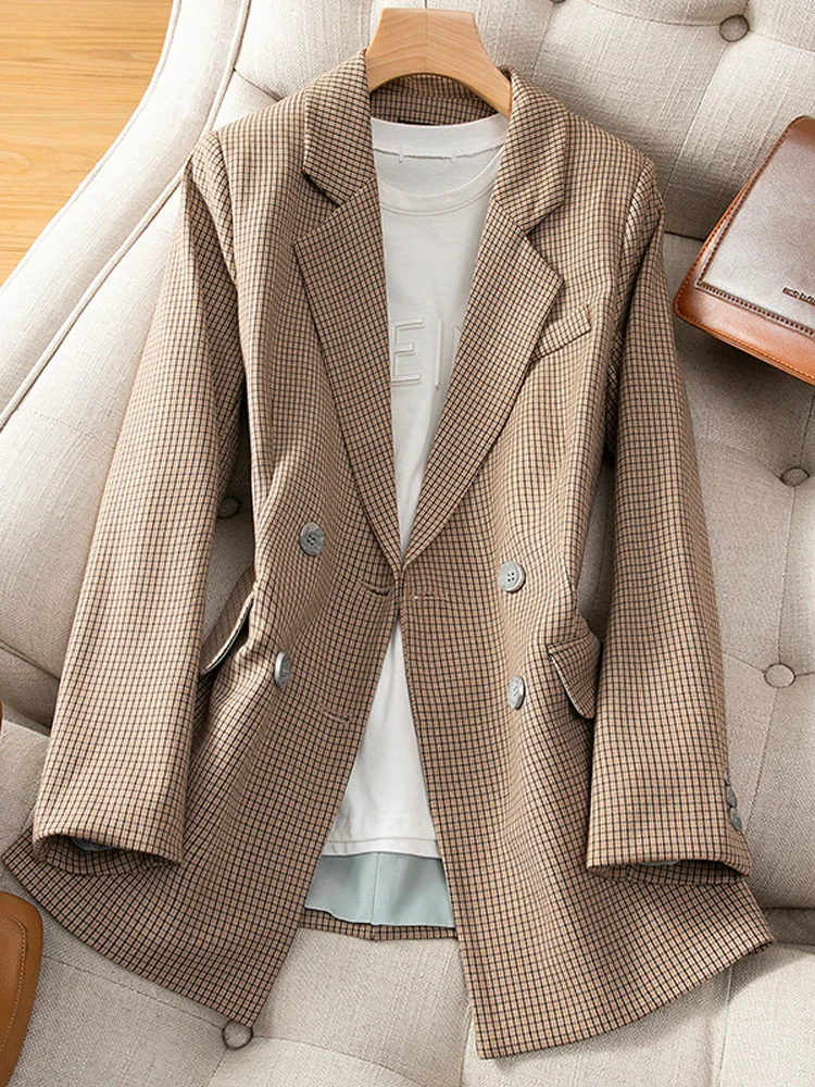 

Suit Coat Women's Jacket Fashion Long Sleeve Loose Casual Solid Office Lady Single-breasted Elegant Jacket Cardigan Tops