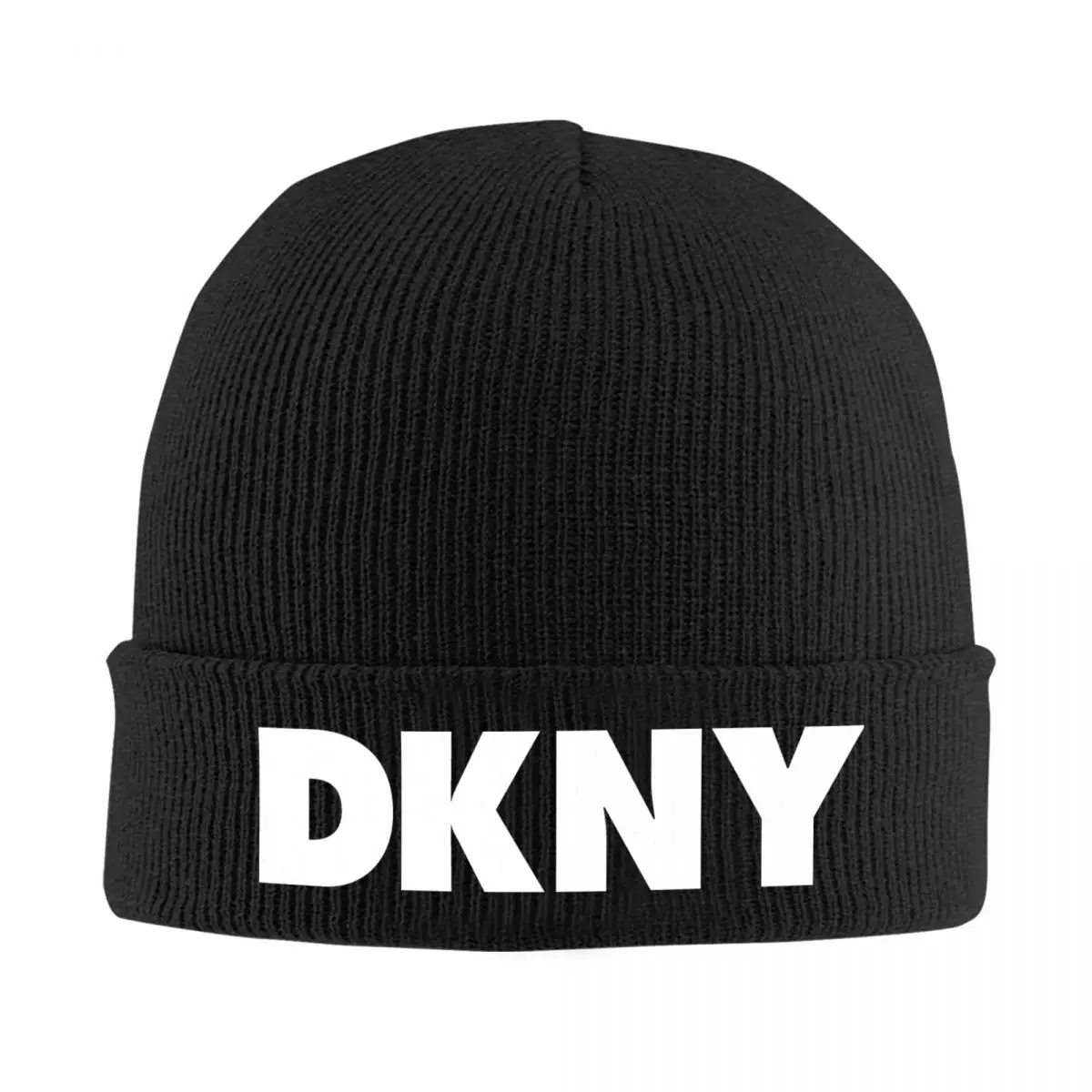 Fashion D-DKNYS-Logo Bonnet Caps Adult Unisex Beanie Hats Skullies Beanies Thermal Elastic Keep Warm Hats Gym Cap