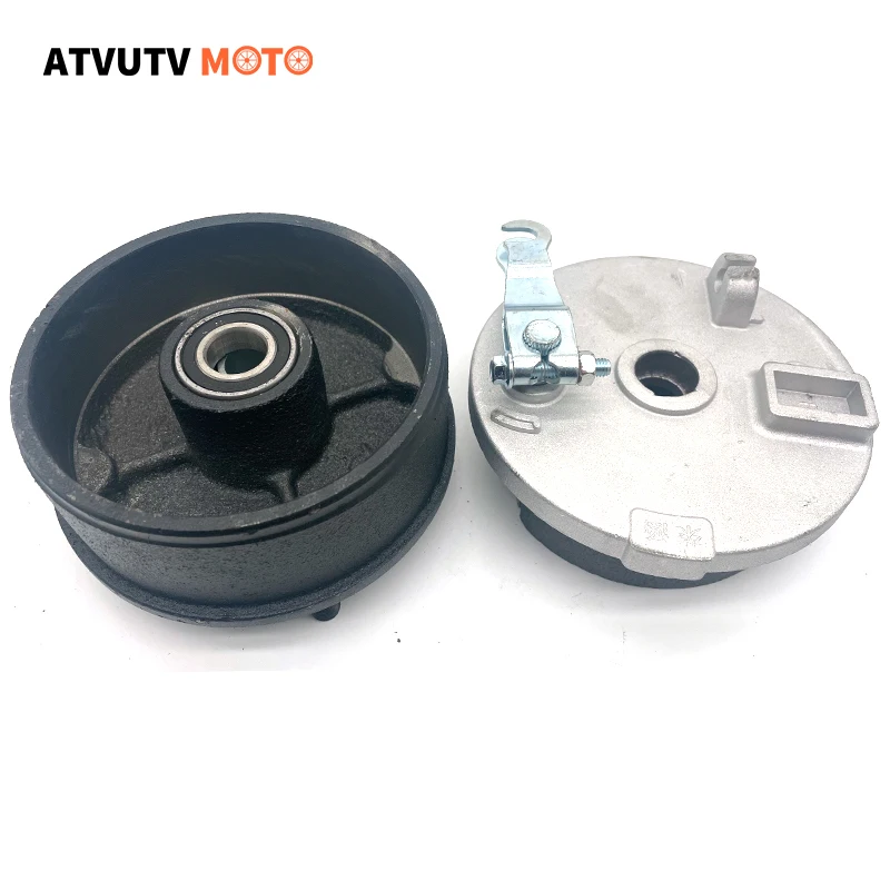 

Motorcycle Drum Brake Pad Shoe 4 Studs Drum Brake Housing Wheel Hub With Shoes For 110cc 125cc 150cc ATV Quad Buggy 110mm