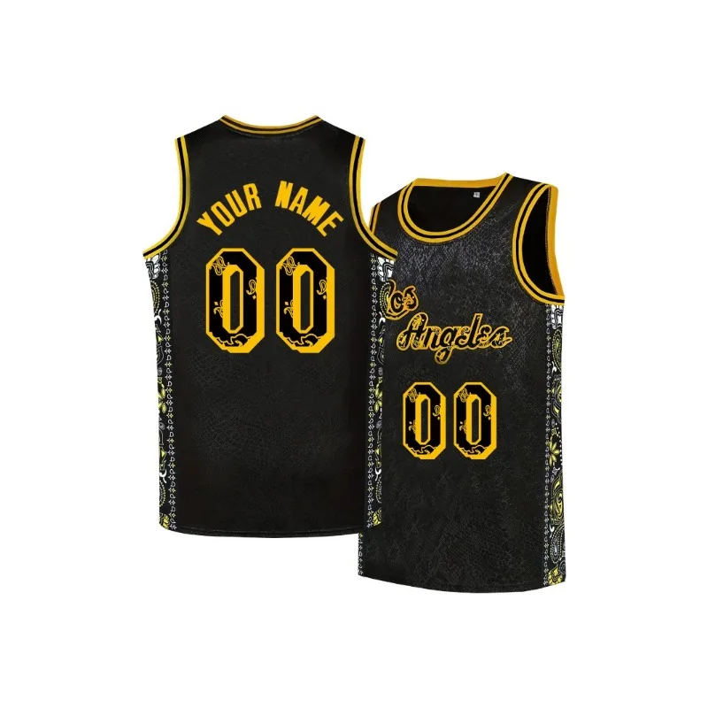 Customized Black Mamba Basketball Jersey Sports Uniform for Man Women Personalized Embroidery Jersey Make Your Own DIY Jerseys