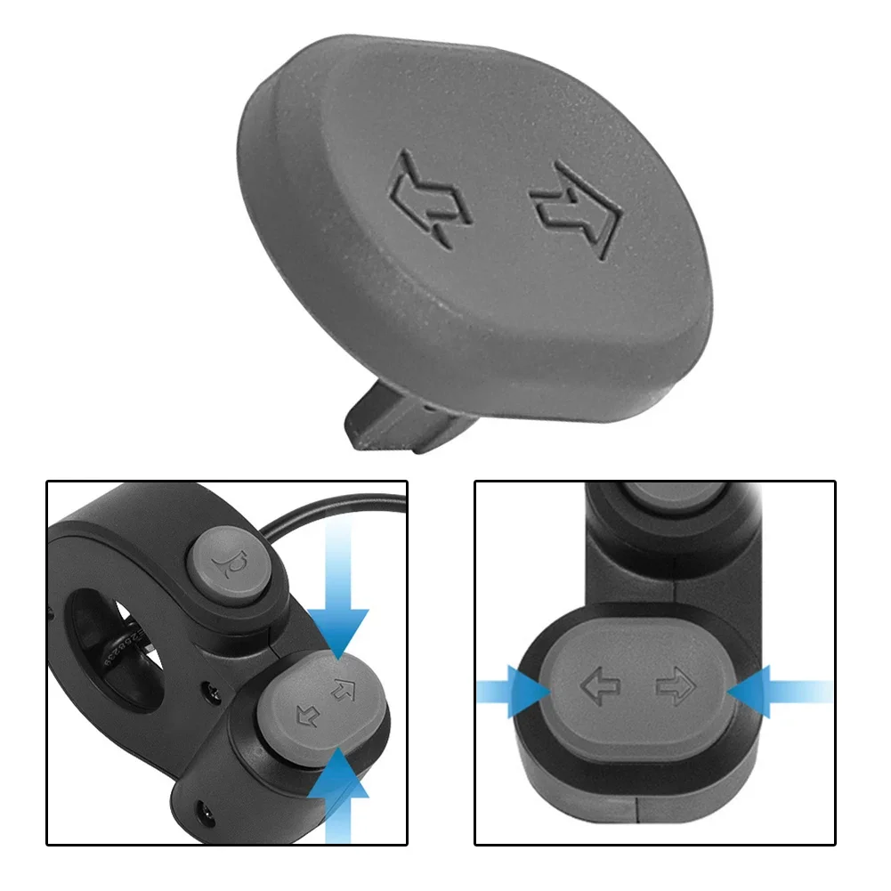 Botão interruptor de sinal de seta para scooter elétrica, 2.2x1.6cm, botão de controle de luz para ninebot g2 max 2 f2 pro, acessórios para scooters
