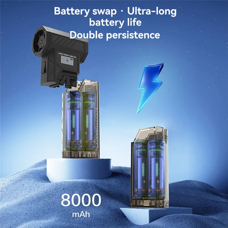 Wentylator A24P Violent Fan Mocny Wentylator Bezszczotkowy Turbo Jet 138000RPM z Wyświetlaczem LED i Podświetleniem Elektryczny Odkurzacz Powietrza do Domu i Na Zewnątrz