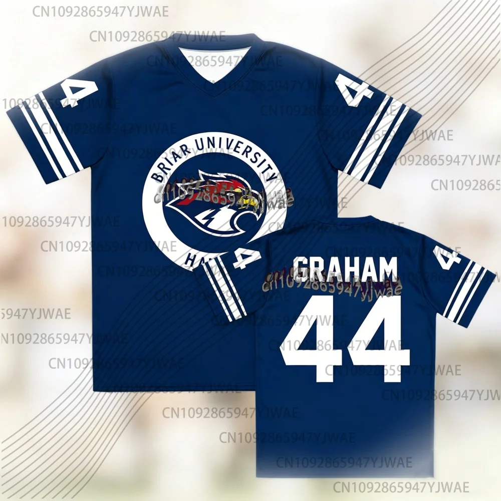 Off Campus Briar University Jersey Graham 44 22 DI LAURENTIS 66 Tucker46 T-shirt V-neck Short Sleeve women  parent-child T-Shirt