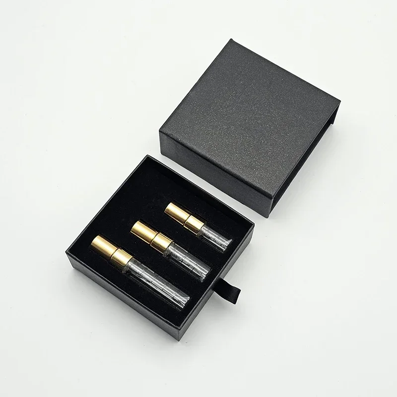 

18PCS/Lot Mini Sample perfume bottles empty Bottle Atomizer 2 3 5ml travel gift Spray Bottle with box Refillable wholesale