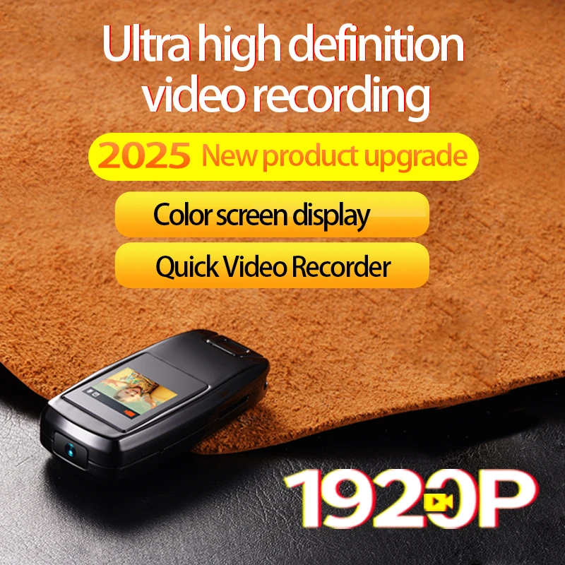 

1920P HD Mini Body Camera - Portable Police-Grade Wearable Recorder, Small Digital DV Camcorder for Secret Recording & Action Vi