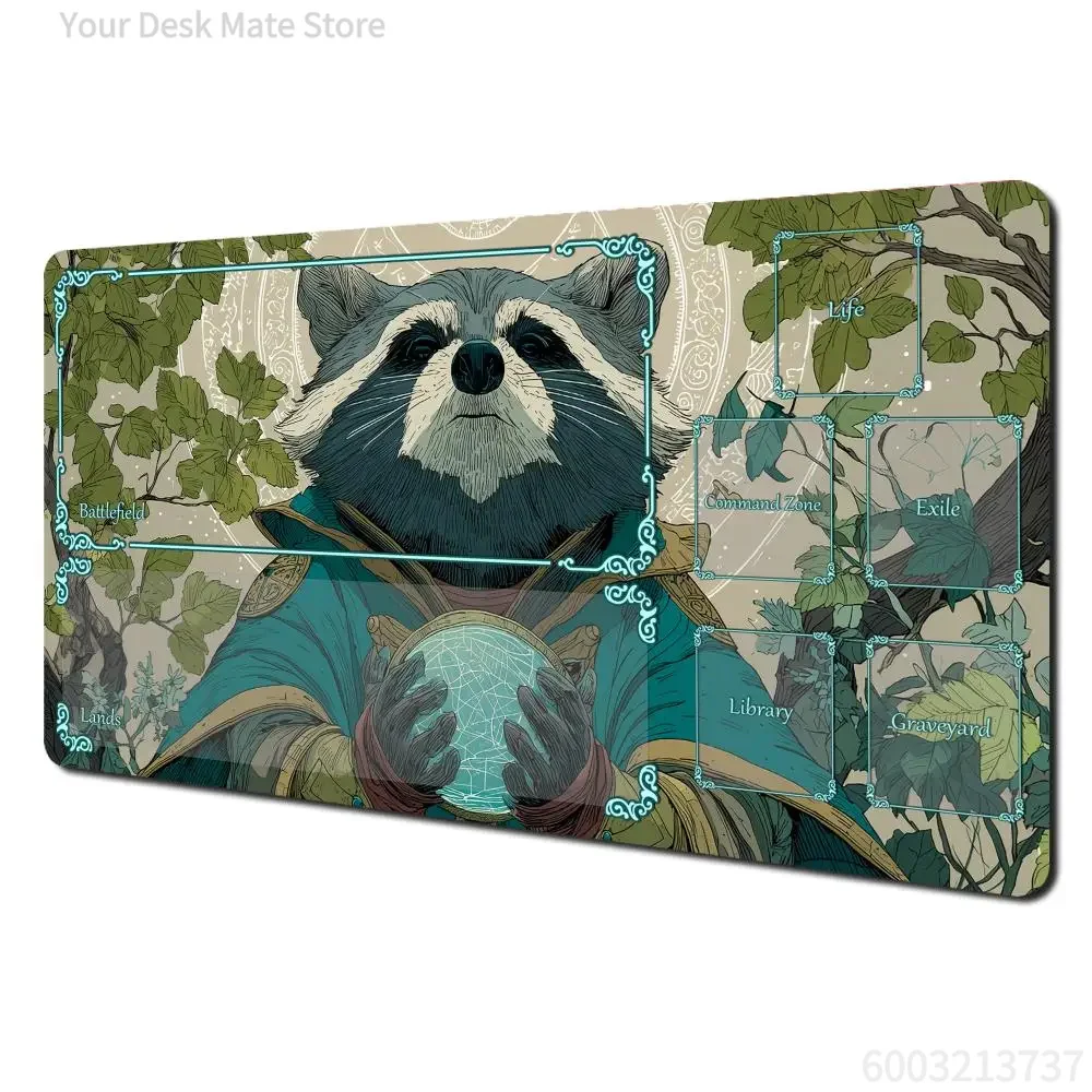Ukiyo-e Themed Anime Warrior Design MTG Playmat Magic Card Battle Mat 35X60CM Gathering Gaming Mats Tapete Magic MTG Card Pad