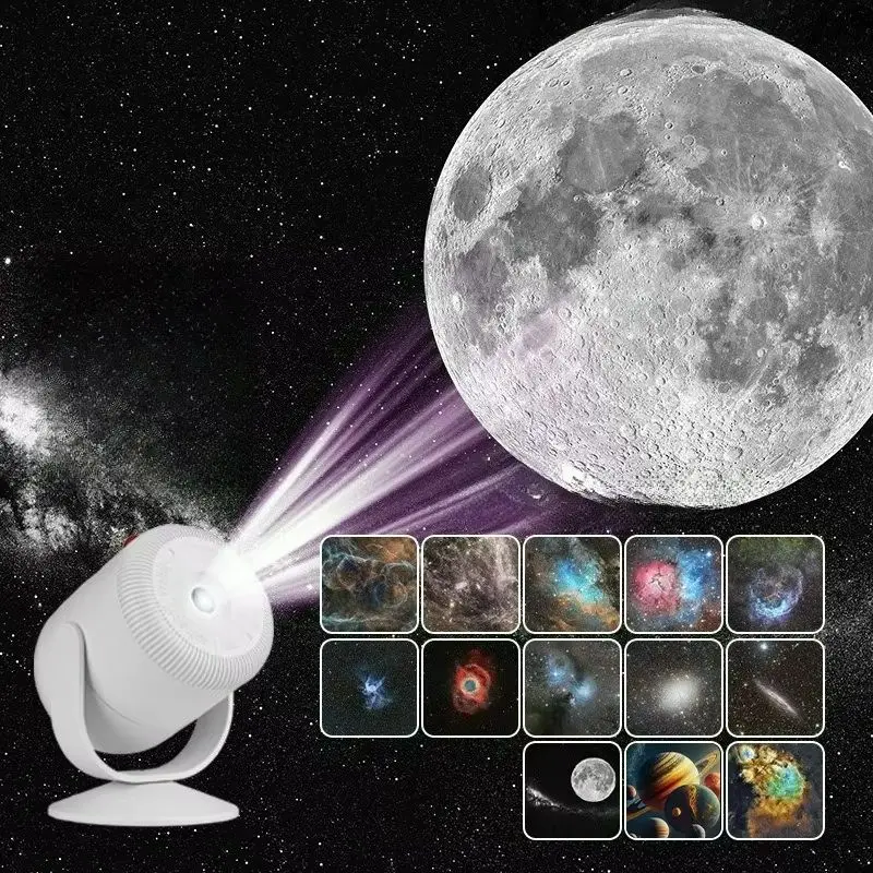 2026年新型回転式満月星空銀河プロジェクターusb充電式hdナイトライト寝室装飾子供向けギフト