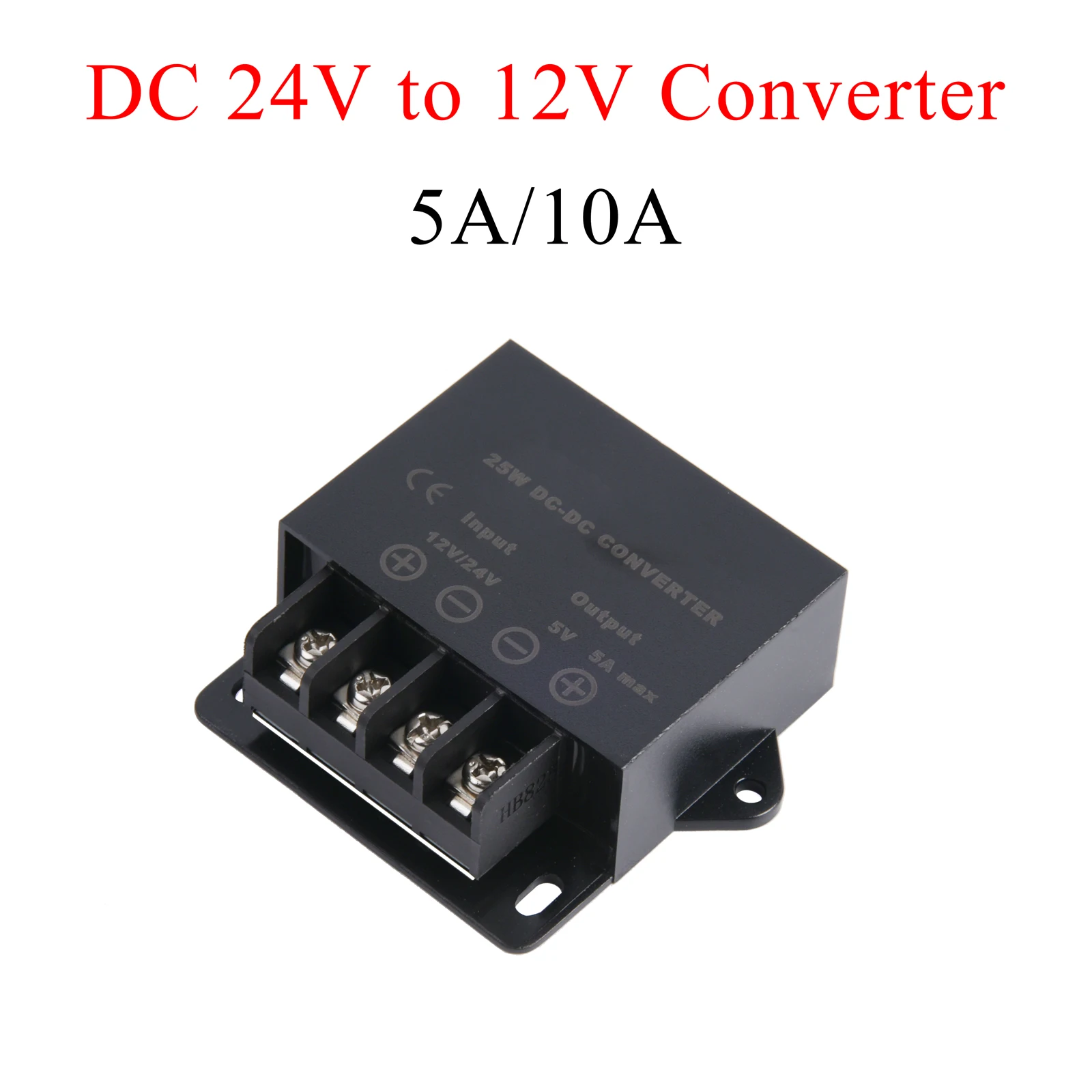1PCS Mini DC 24V to 12V 5A/10A Power Converter IP68 Protection Car Buck Regulator Step Down Voltage Supply Module For Auto LED