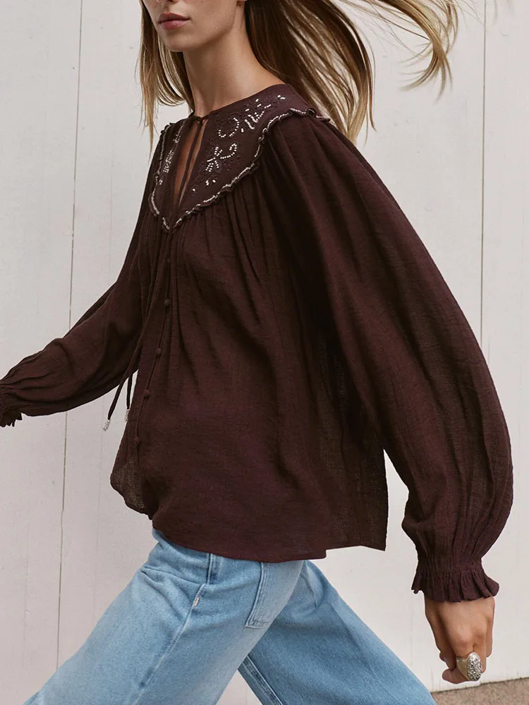 2025 شتاء جديد حلو أنيق متعدد الاستخدامات عادية مطرز التطريز irt الملابس النسائية المرحلة زي تانغ البدلة #4