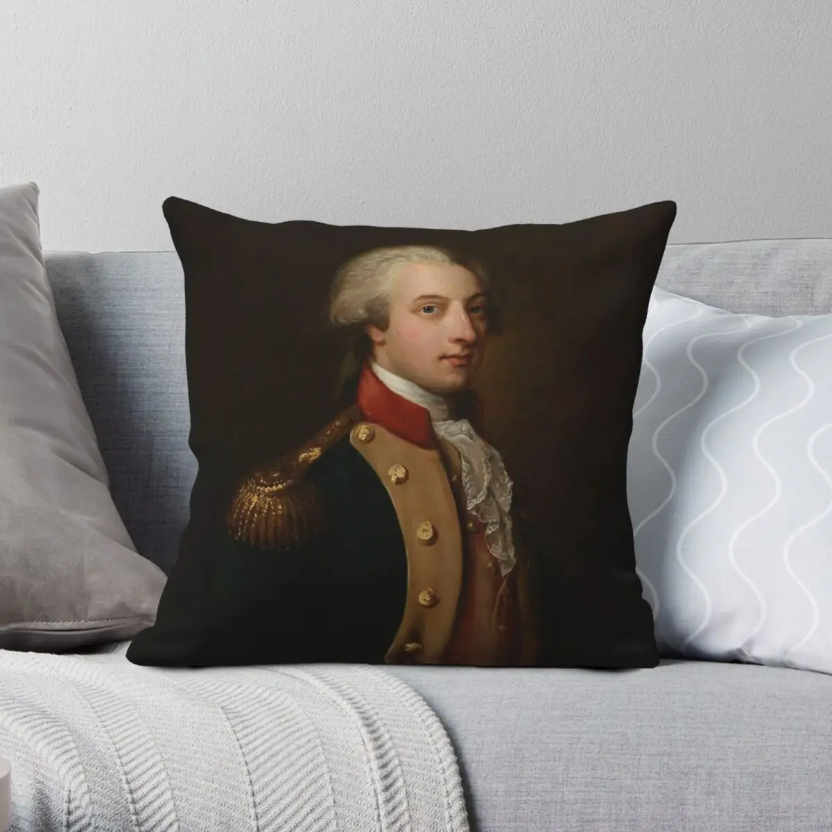 Aristocrat Marquis De Lafayette Square Pillowcase Polyester Linen Velvet Pattern Zip Decor Pillow Case Sofa Seater Cushion 45x45