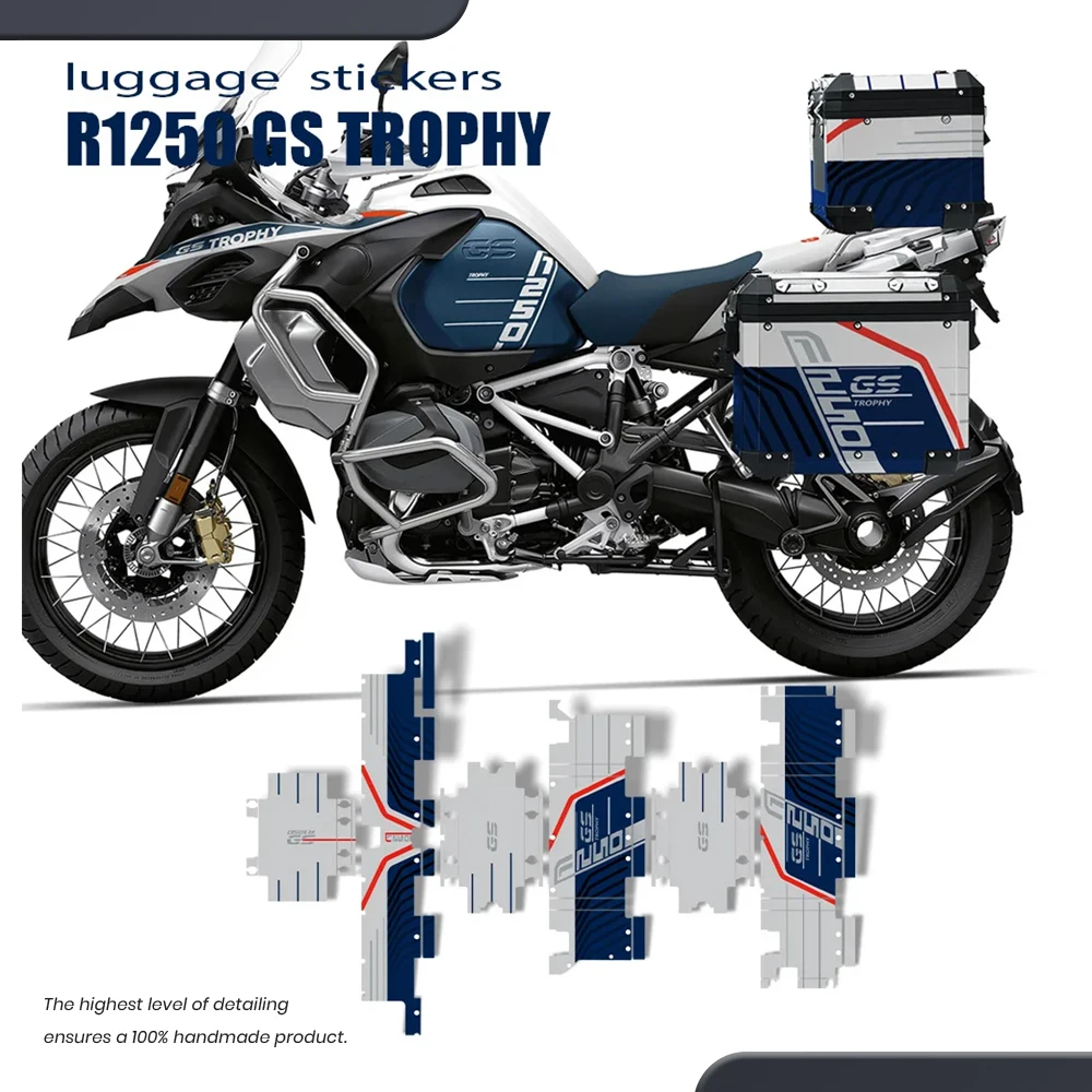 Suitcase Stickers Motorcycle Trunk Set Decals for R1250GS Adventure Trophy R 1250 GS/ADV