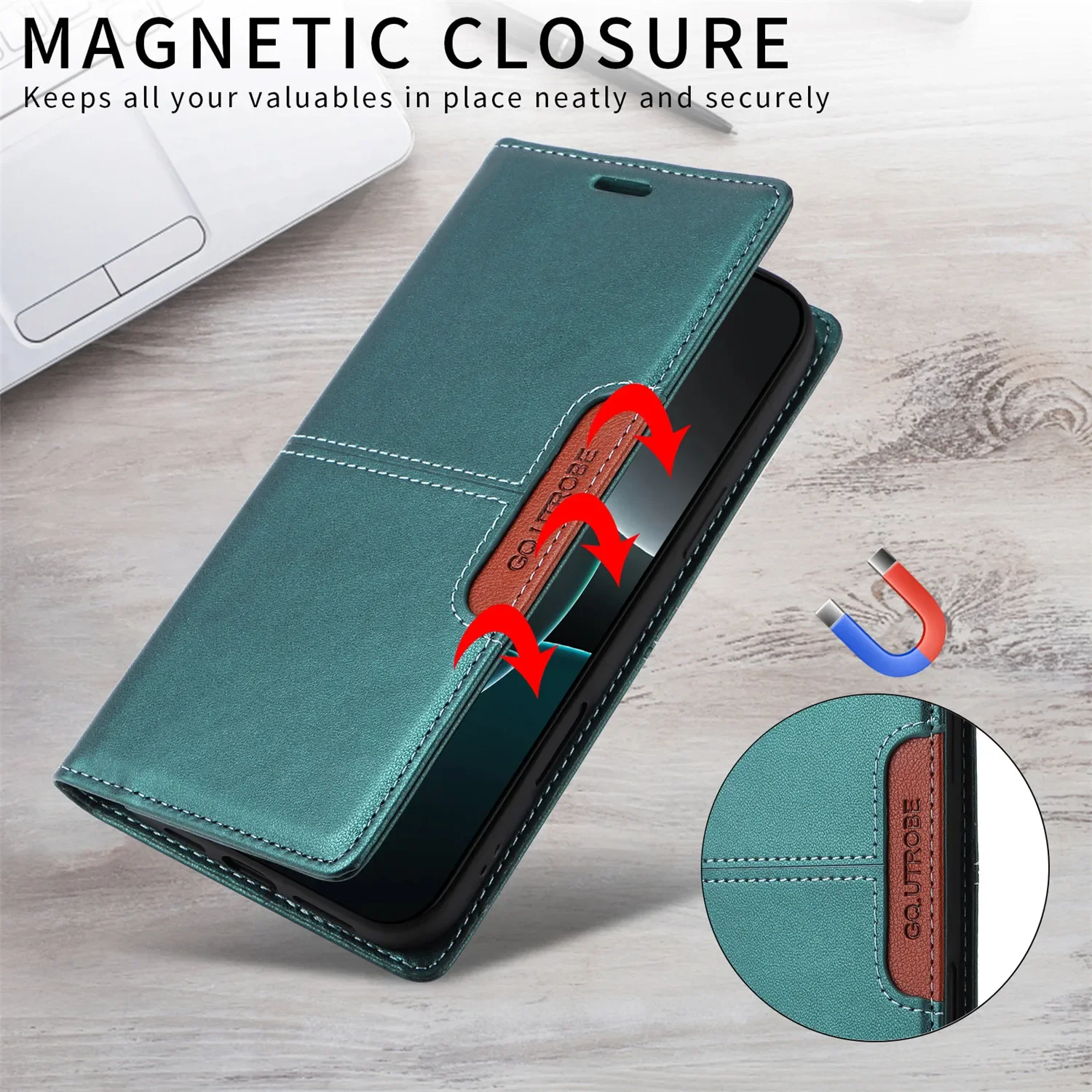 Leather Flip Phone Case For Xiaomi 11 Lite 11T 12T 13T 14T Poco F3 F6 X6 Pro X3 Nfc C61 Luxury Magnetism Wallet Protect Cove