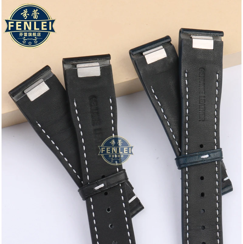 Leather Watch Strap For IWC Pilot Little Prince Mark IW388103 IW378005/003/001 Men‘s Quick Release Cowhide Watch Band 20MM 21MM