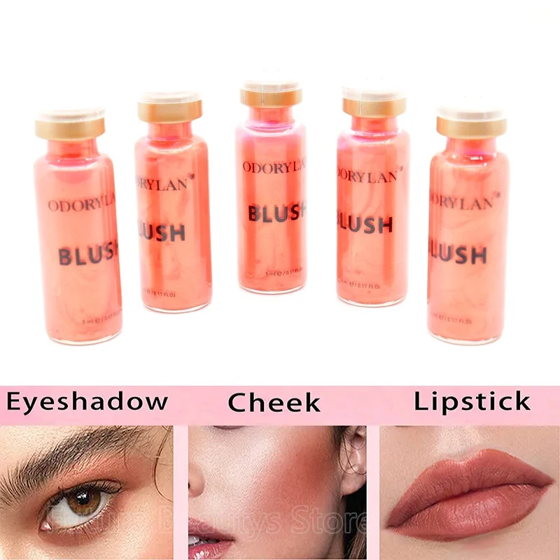 Korea 3 Pcs BB Cream Glow Serum Face Kit Semi-Permanent Blush Foundation Liquid BB Lip Gloss Pigment Moisturiz Makeup Skin Care