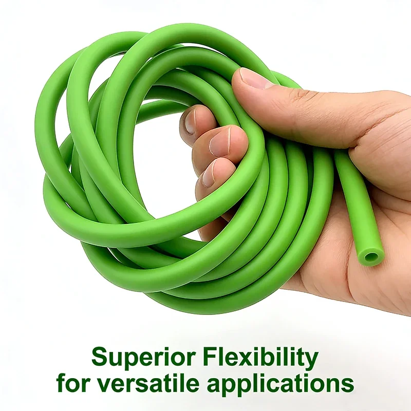 

High Elasticity Latex Tube ID 1.6-8mm 1-5M Green Anti-freeze Strong Tensile Natural Rubber Hose for Slingshot & Handmade DIY